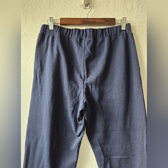 Navy Blue Pintuck Sweatpants Casual Pants Size Medium - Picture 9 of 16